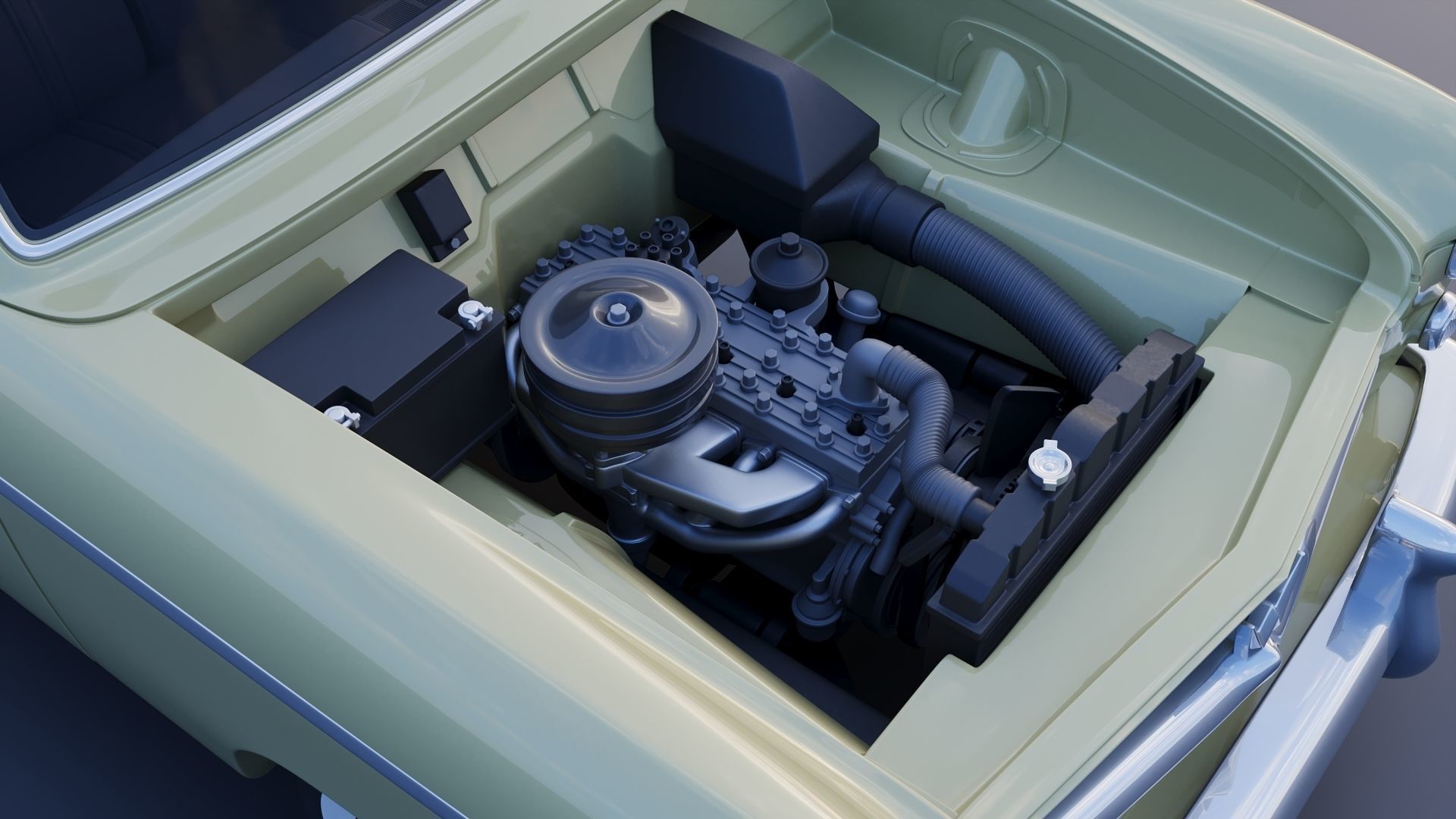 WILLYS AERO 1952 4 Door 3D print model_14