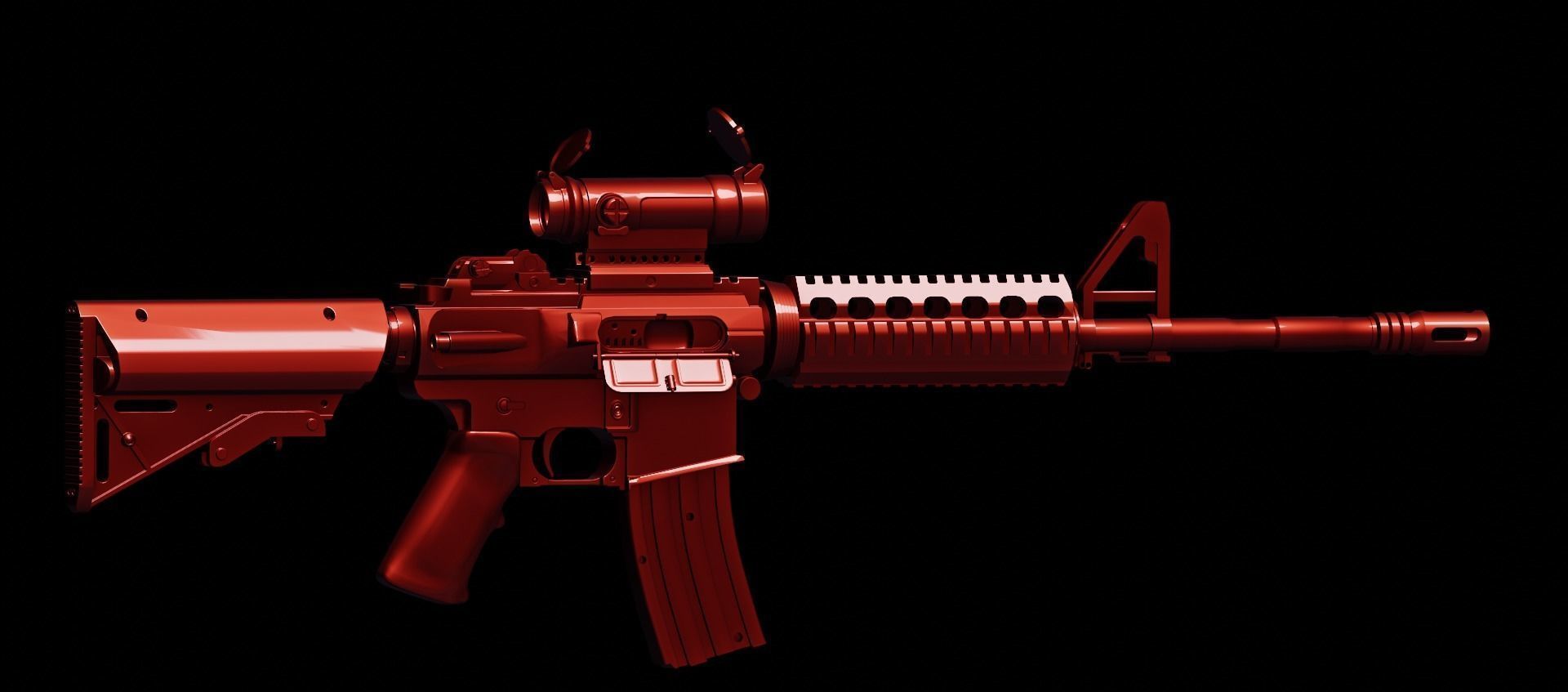True M4 Rifle M4 rifle free VR / AR / low-poly 3D model | CGTrader