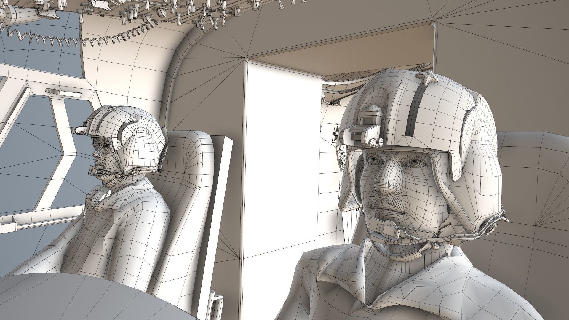 CH-47J Chinook JASDF Complex Animation Low-poly 3D model_36