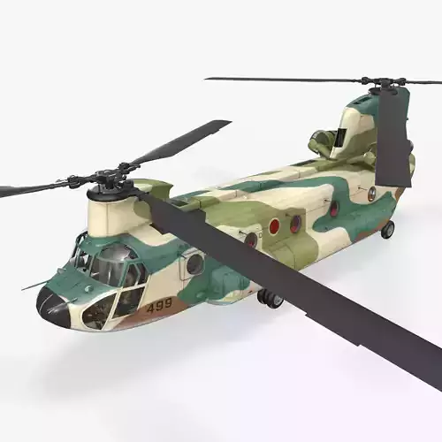 CH-47J Chinook JASDF Complex Animation