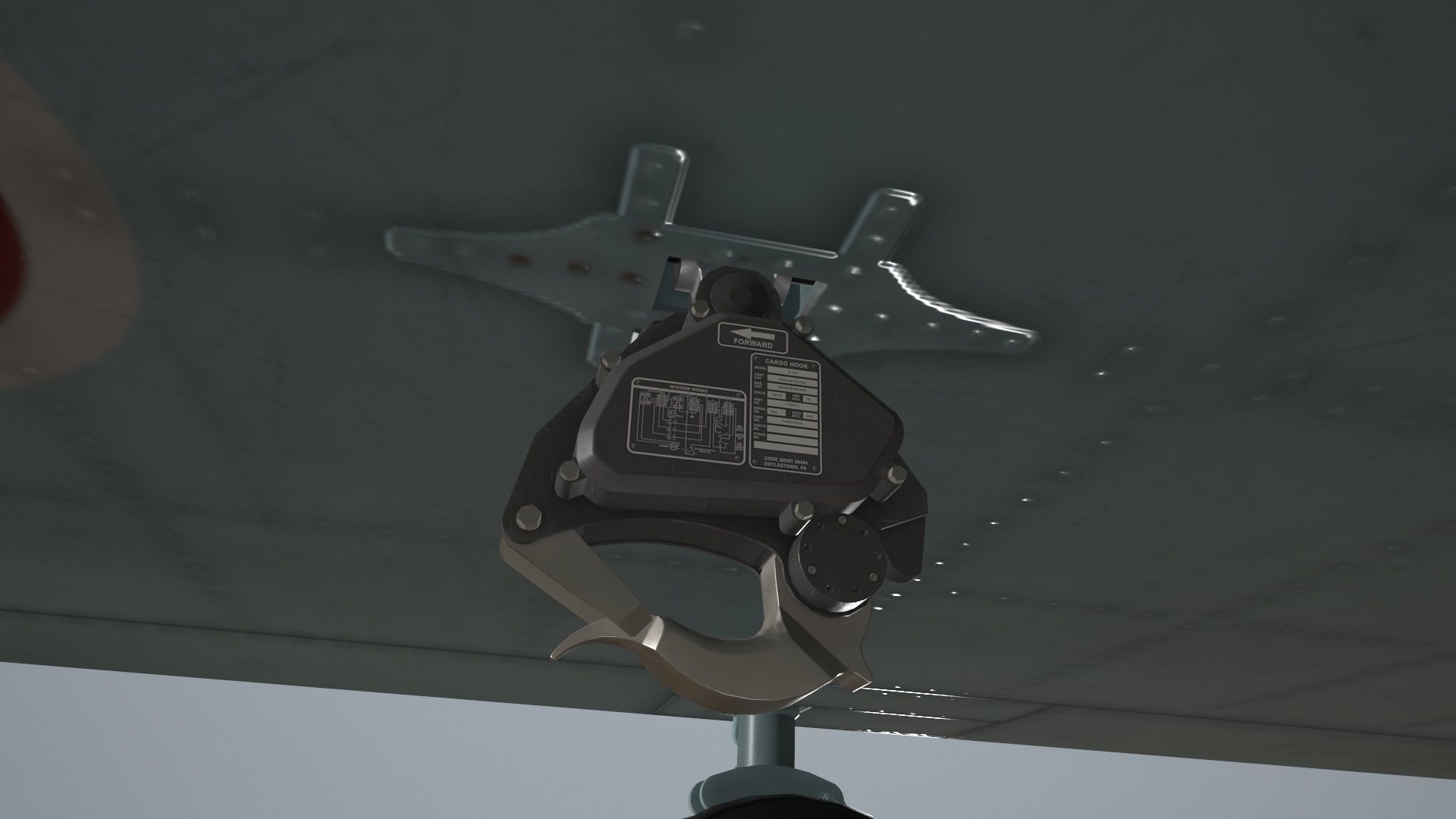 CH-47J Chinook JASDF Complex Animation Low-poly 3D model_15