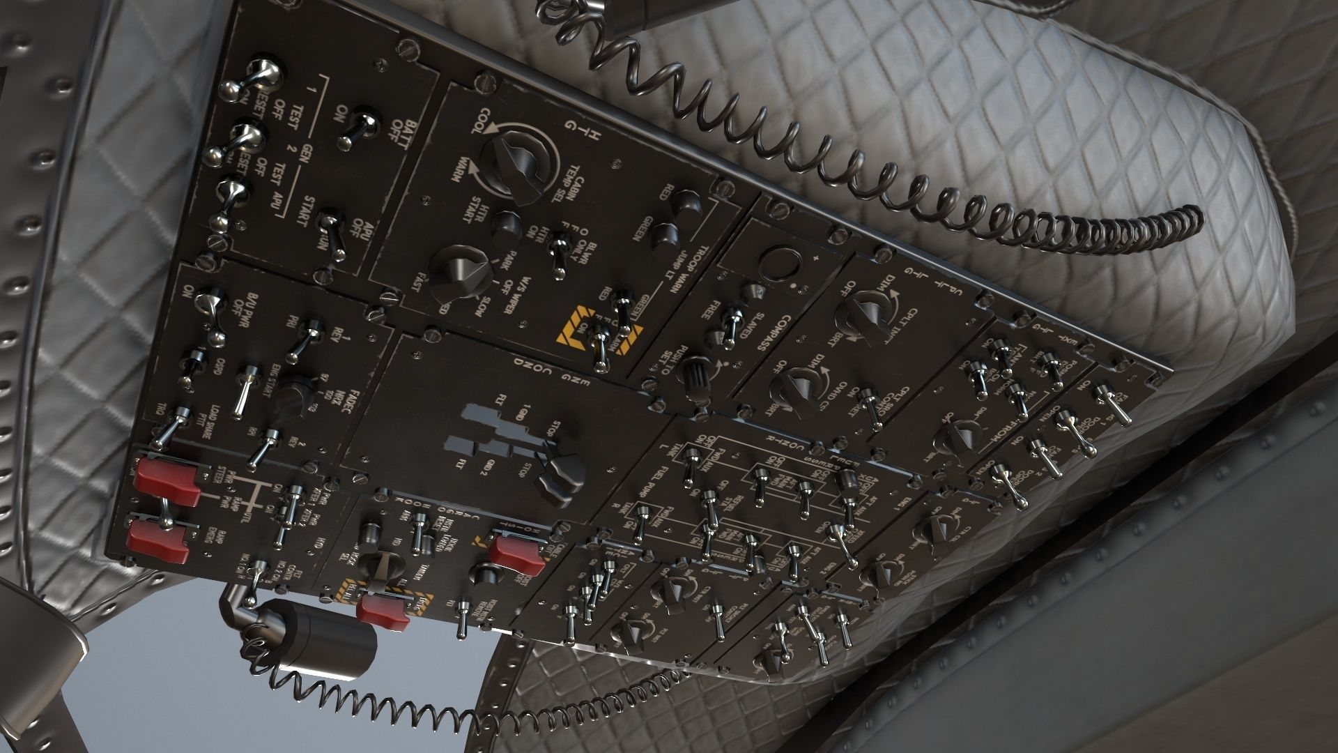 CH-47J Chinook JASDF Complex Animation Low-poly 3D model_24