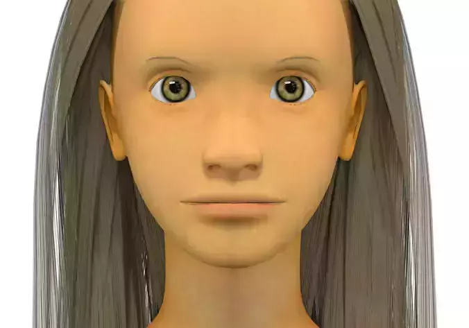 Girl with light brown hair