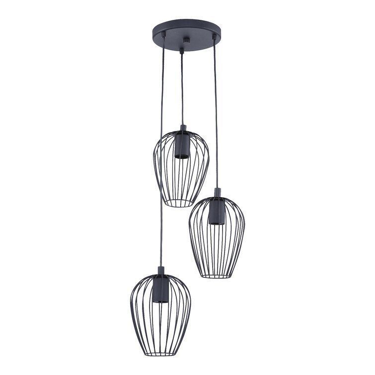Erwon Light Black Cluster Pendant 3D model_4