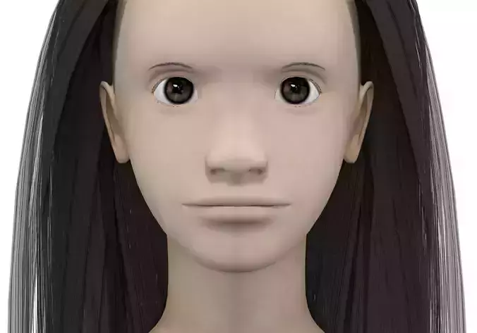 Girl with black hair