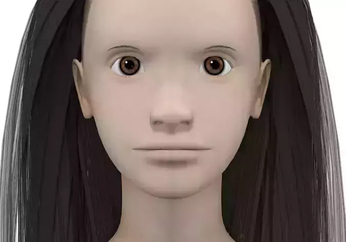 Girl with black hair