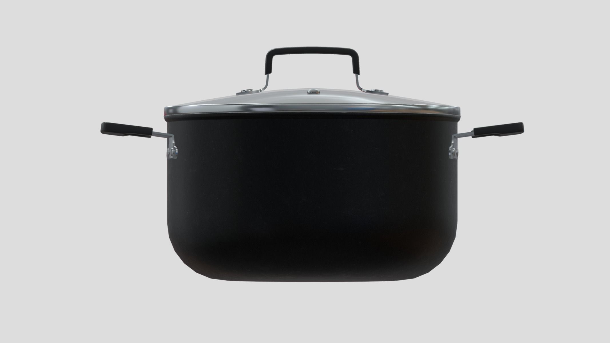 6 quart Dutch Oven with lid Low Poly PBR Low-poly 3D model_2