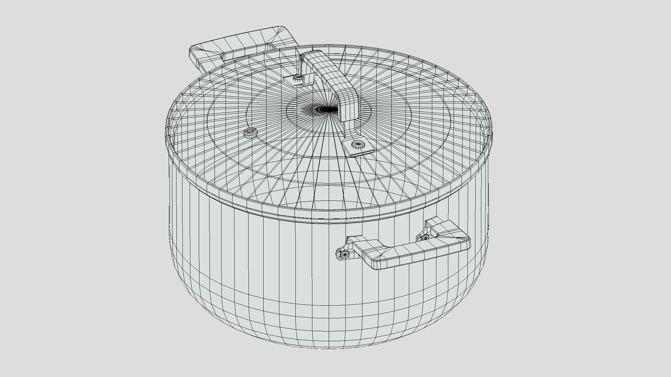6 quart Dutch Oven with lid Low Poly PBR Low-poly 3D model_7