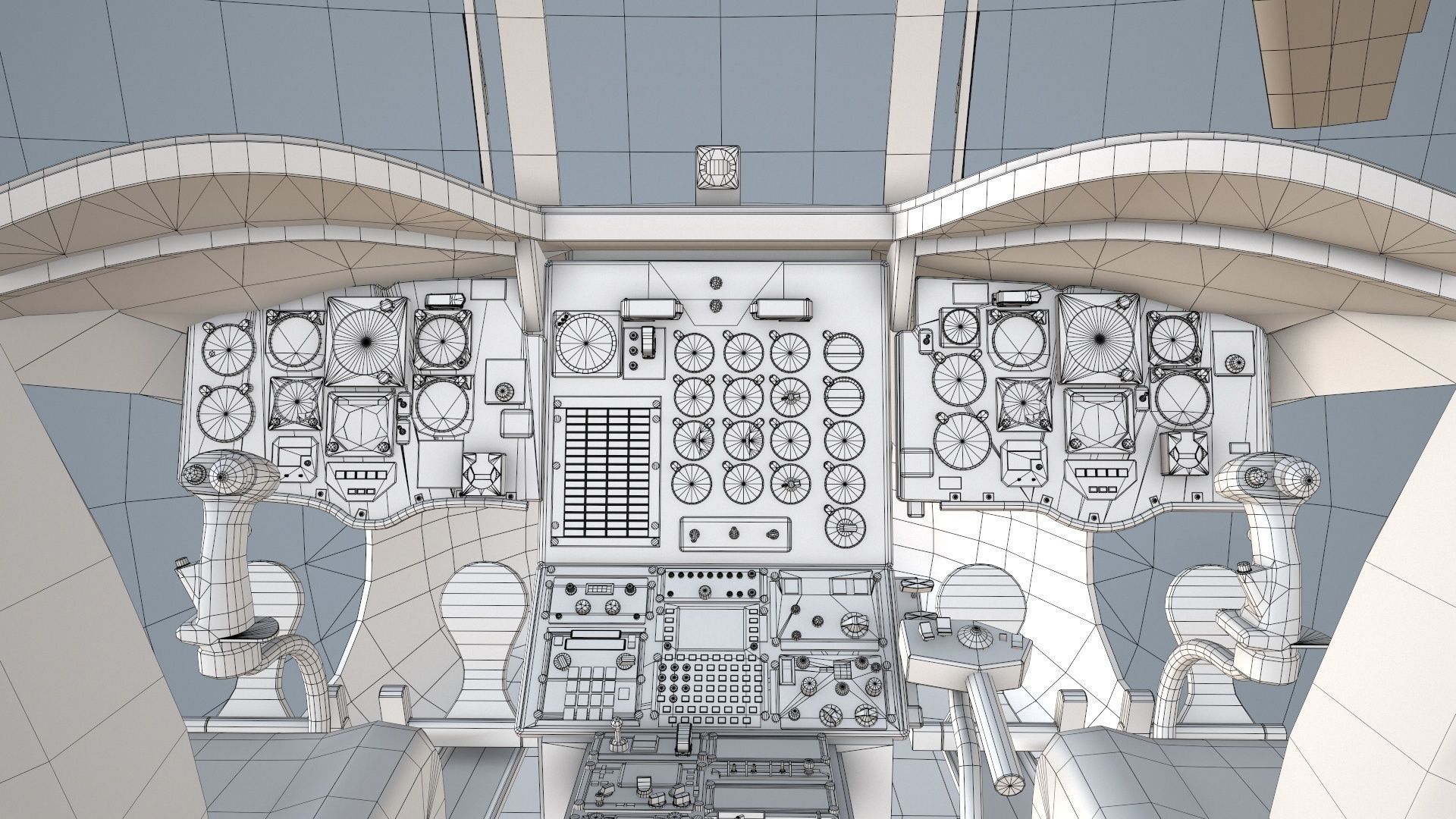 CH-47J Chinook JASDF Static Low-poly 3D model_37