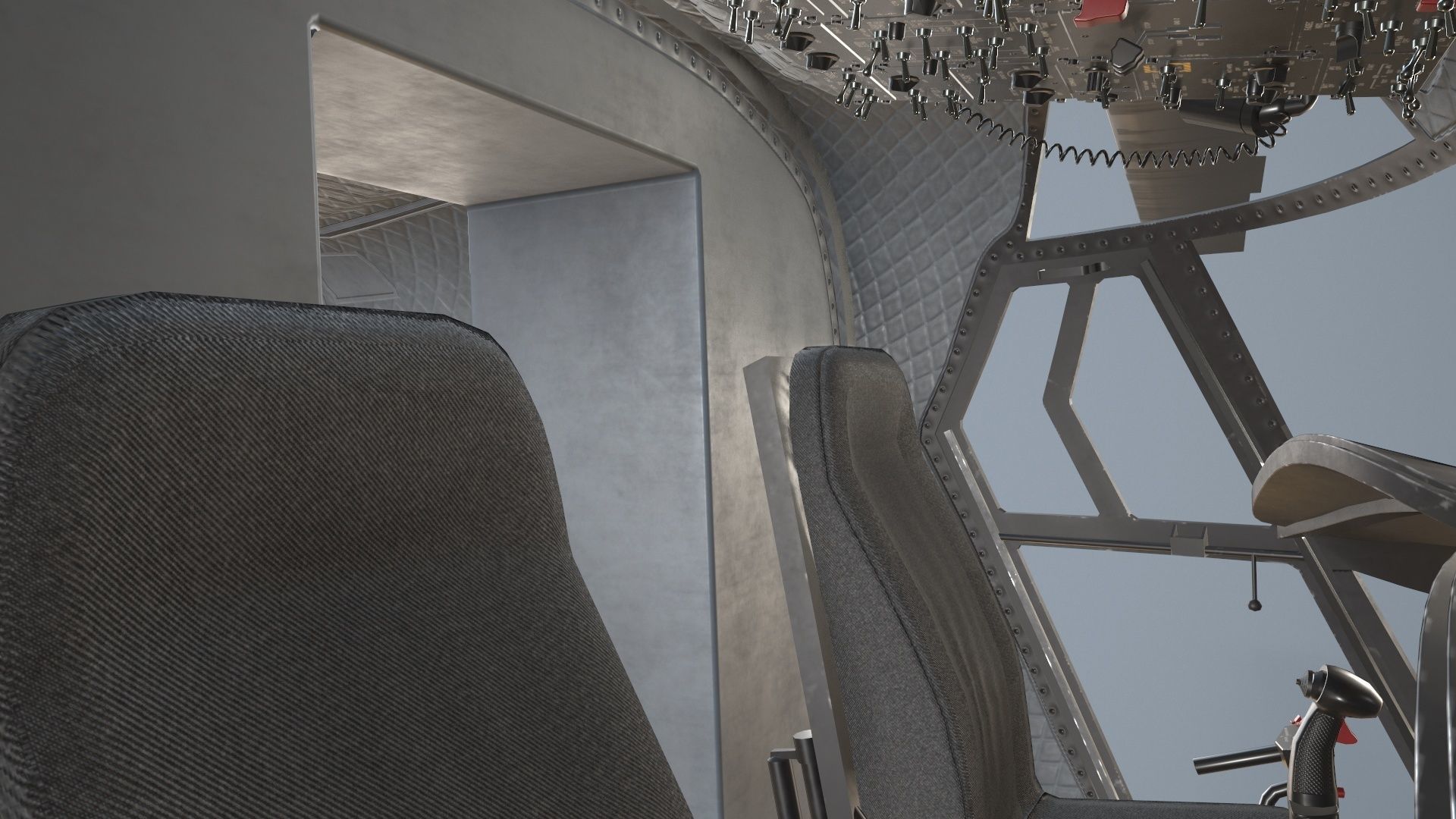 CH-47J Chinook JASDF Static Low-poly 3D model_26