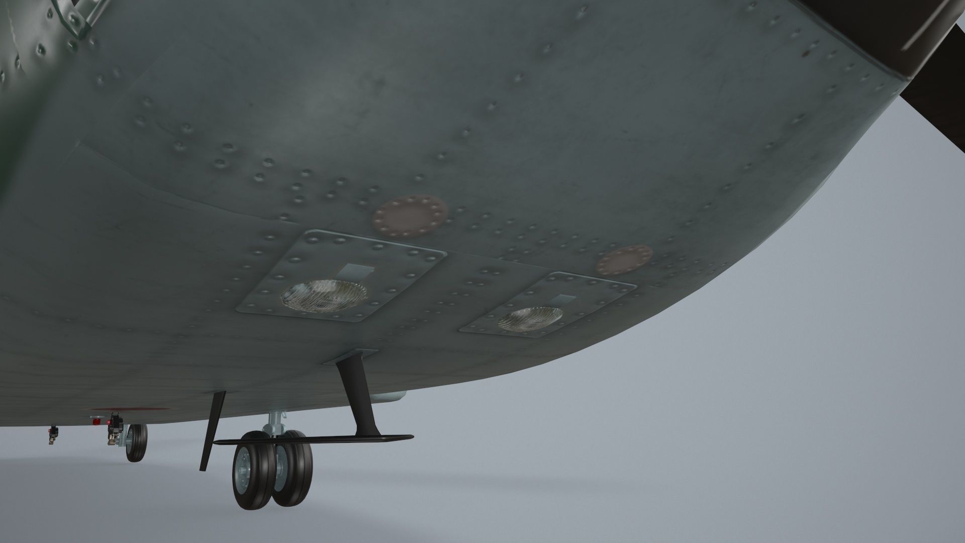 CH-47J Chinook JASDF Static Low-poly 3D model_7