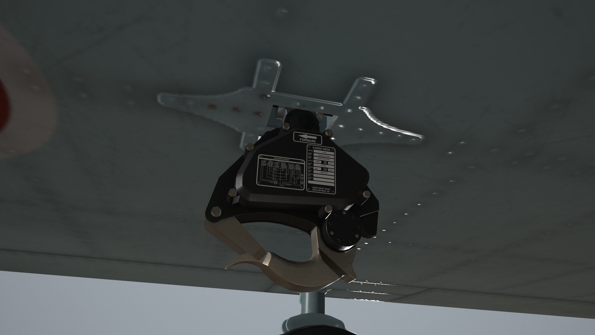 CH-47J Chinook JASDF Static Low-poly 3D model_14