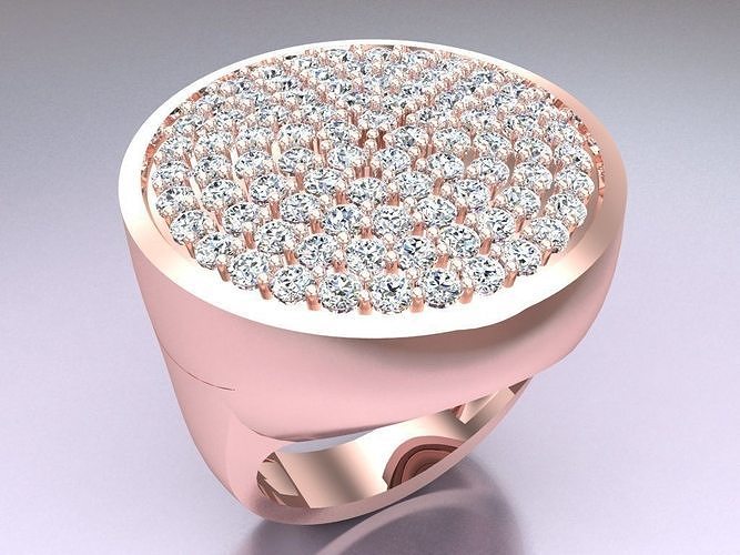 Diamond Ring - N121908 V02 3D print model