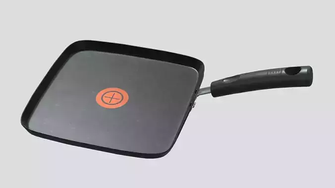 10 Inch Griddle Low Poly PBR