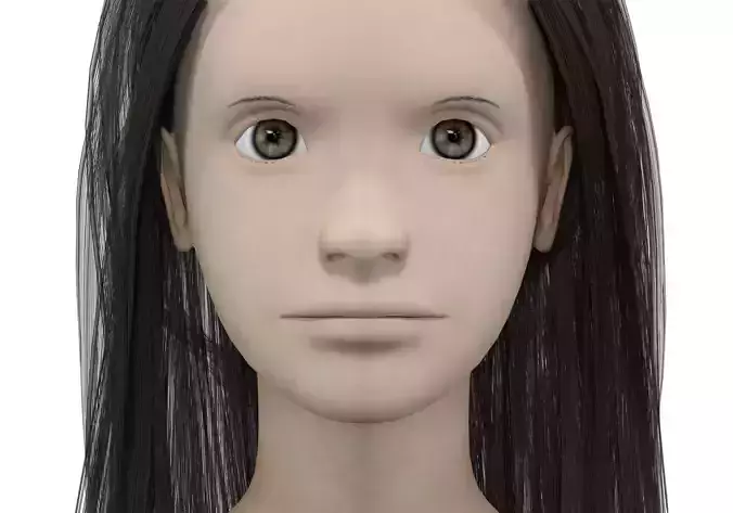 Girl with black hair