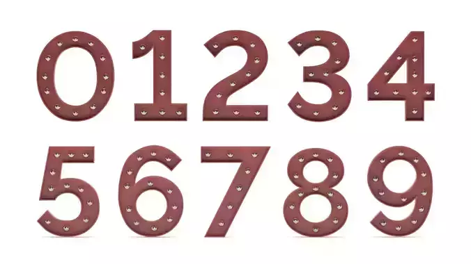 Alphabet Light Bulbs 0-9