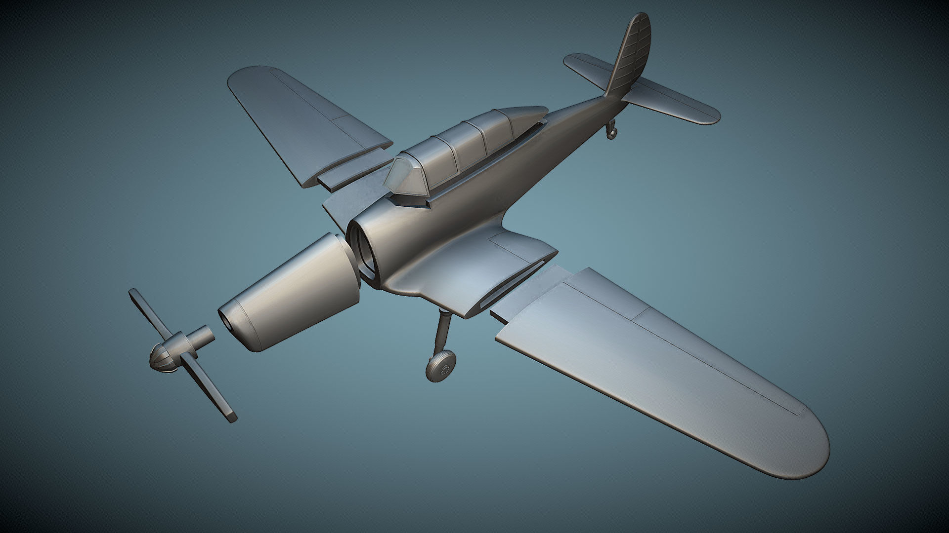 Arado Ar-96 - 3D Printable Model 3D print model_1