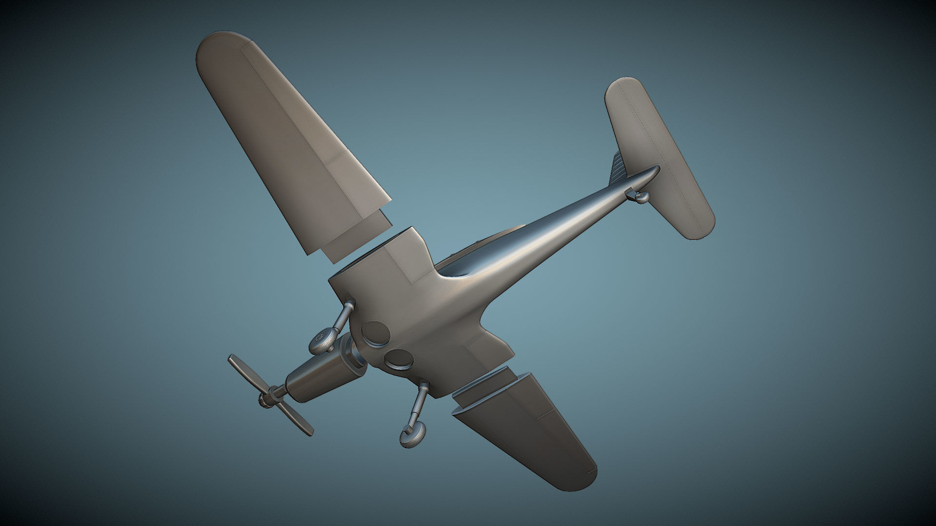 Arado Ar-96 - 3D Printable Model 3D print model_4