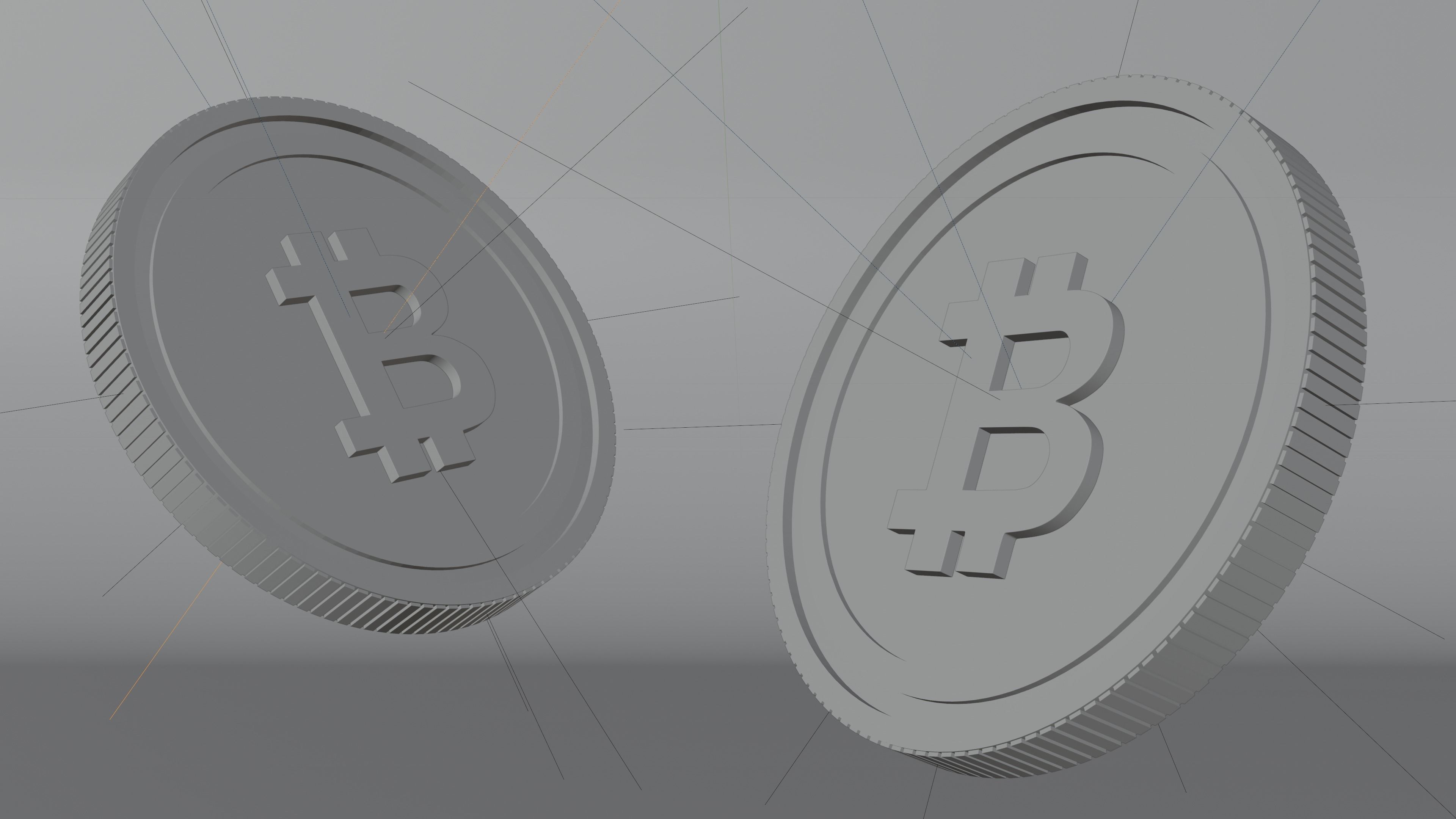 Bitcoin Cash 3D Model 3D model_4