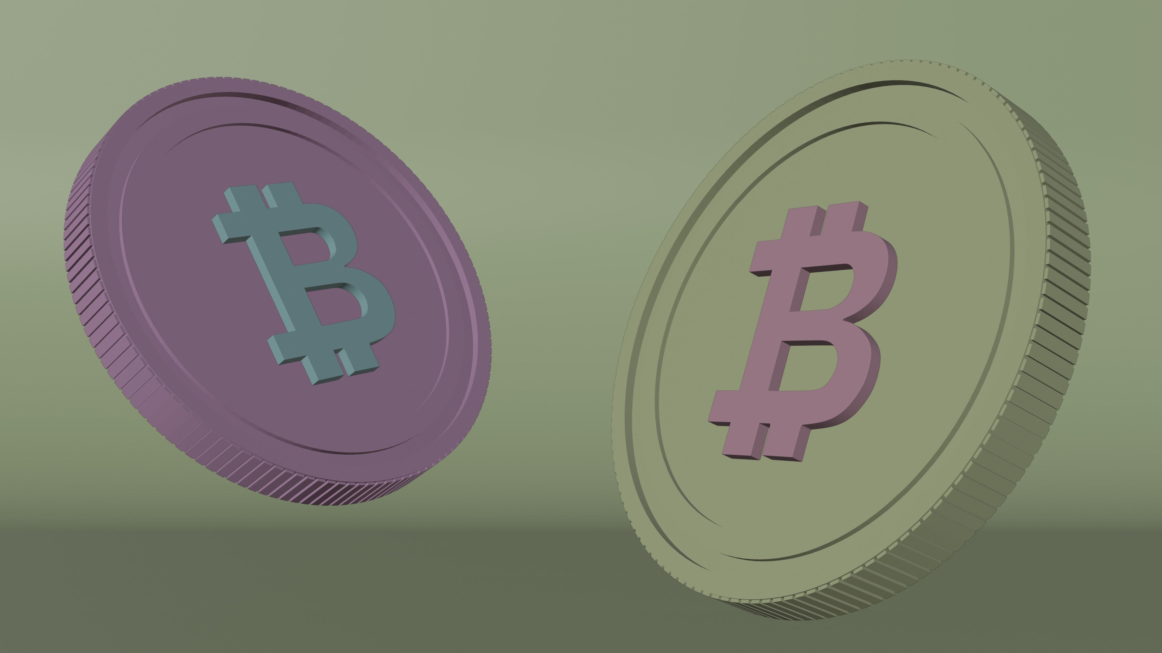 Bitcoin Cash 3D Model 3D model_1
