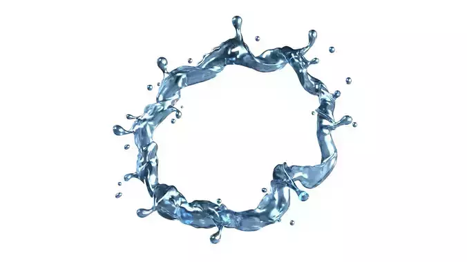 Water Splash 05 3D model