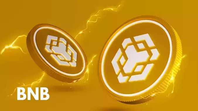 BNB Coin 3D Model