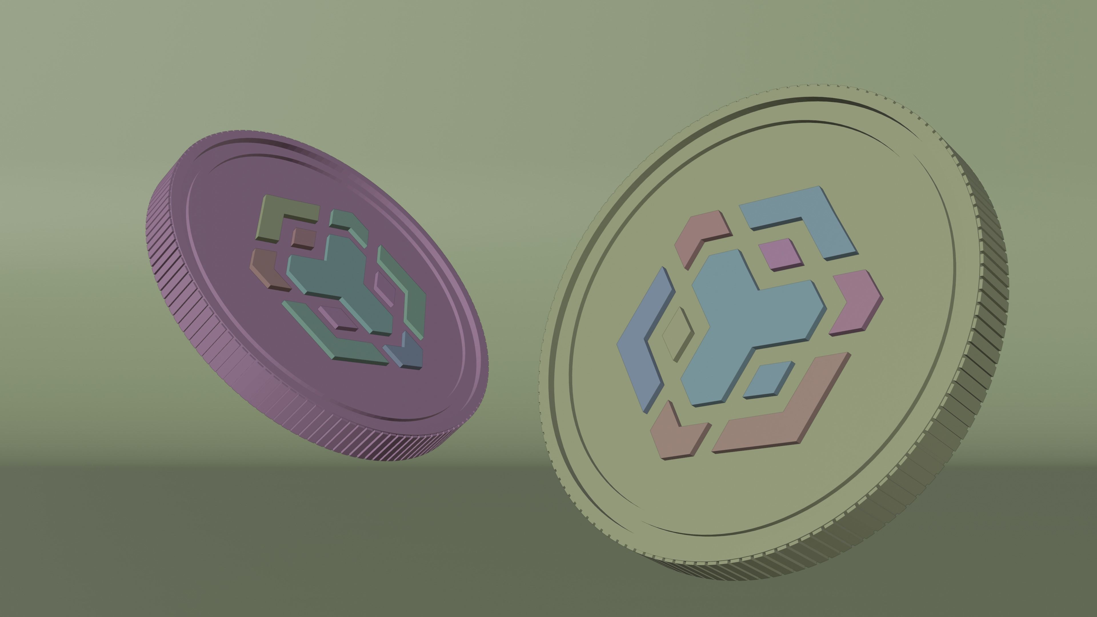 BNB Coin 3D Model 3D model_1