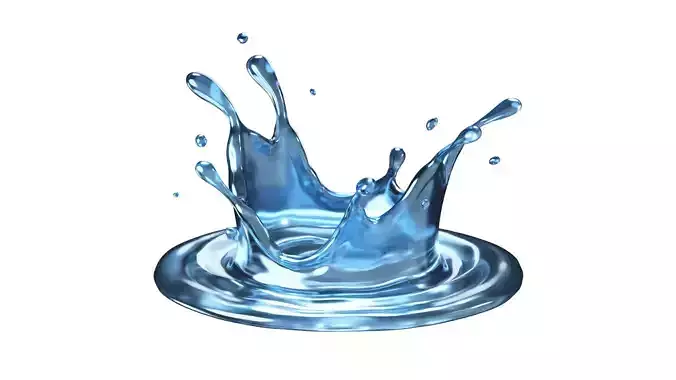 Water Splash 07 3D model