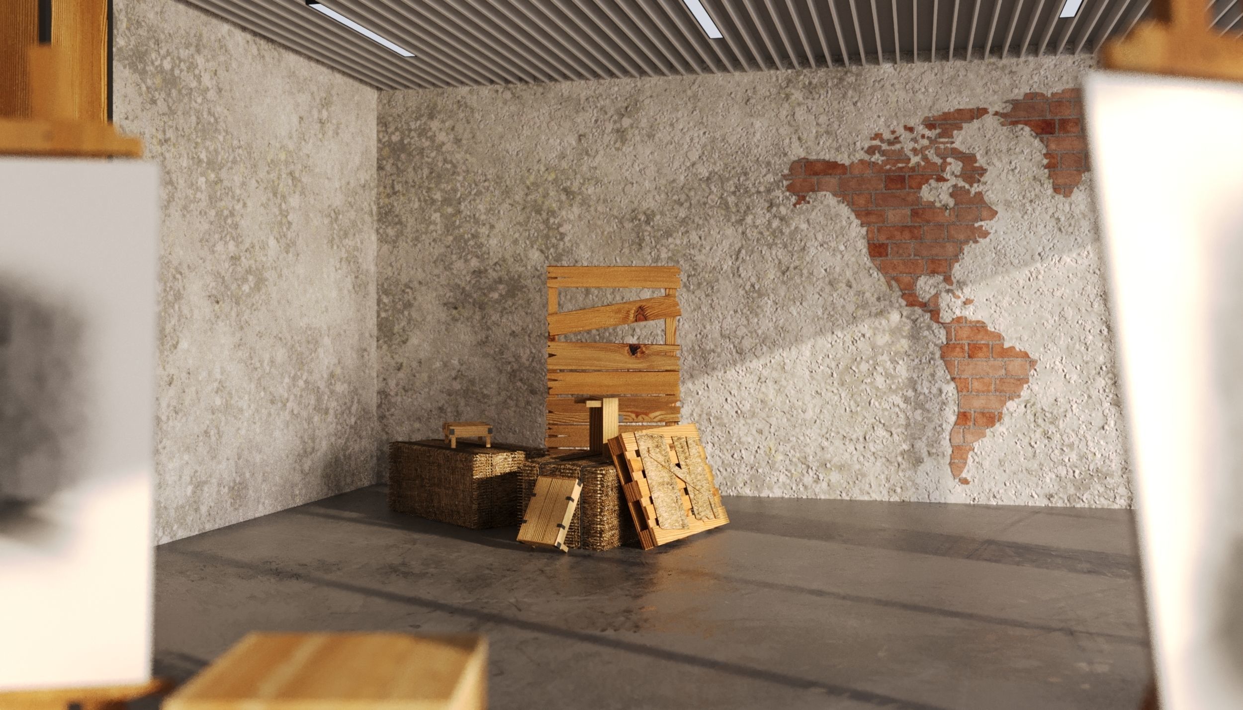 Photorealistic Studio Arts Interior Scene 3D model Low-poly 3D model_4