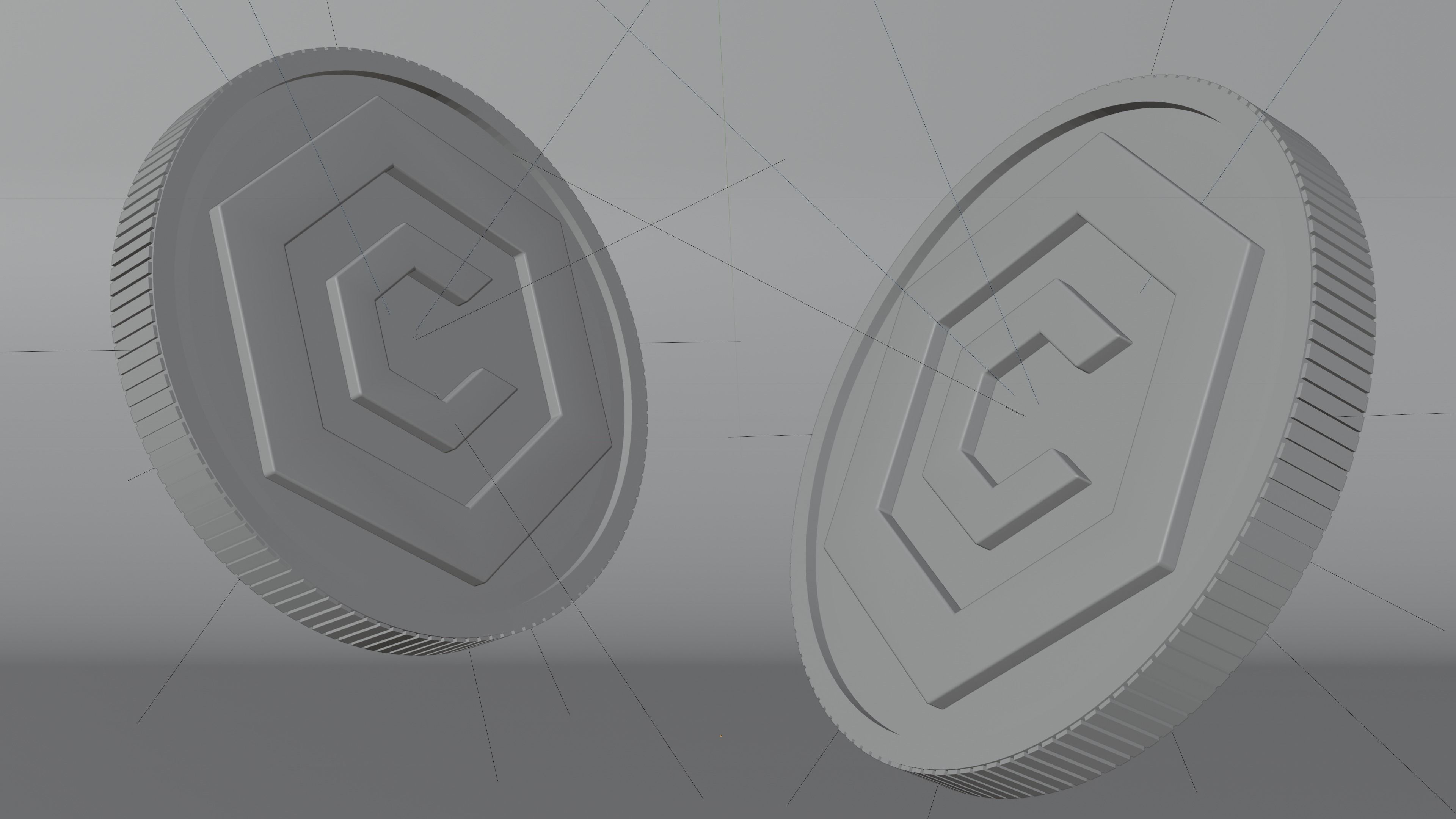Cronos Coin 3D Model 3D model_4