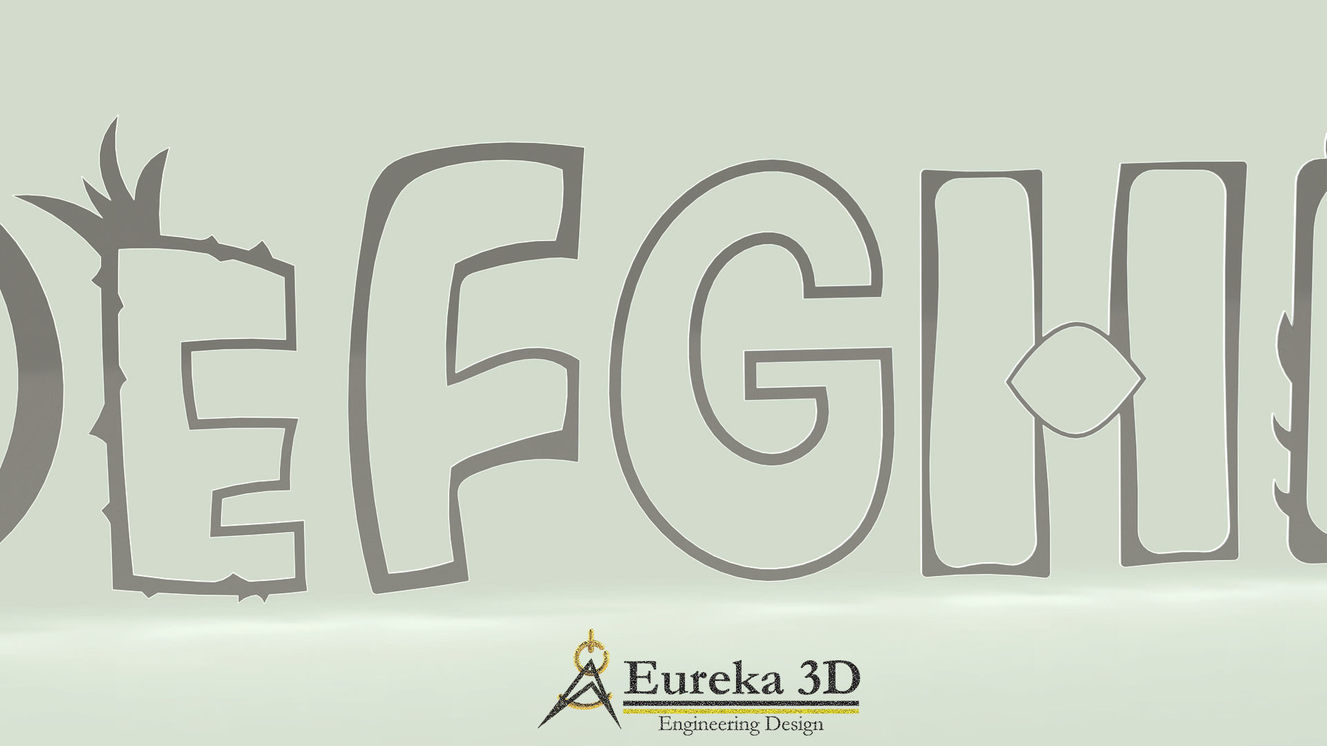 ALPHABET OF FRUITS AND TEMPLATES 3D print model_8