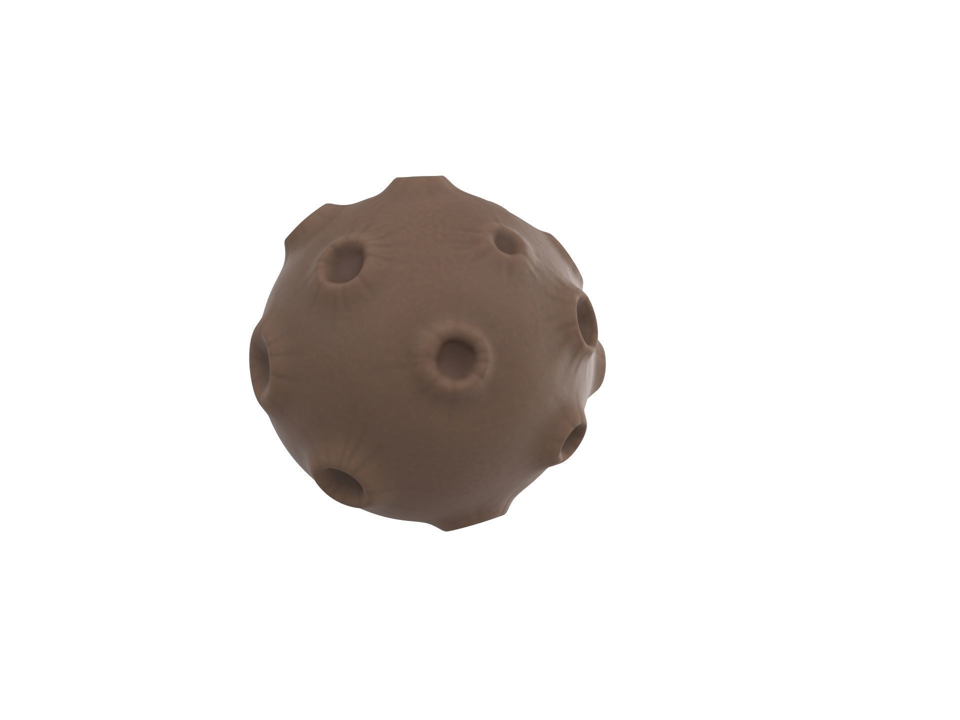 Cartoon Meteor 3D model_2
