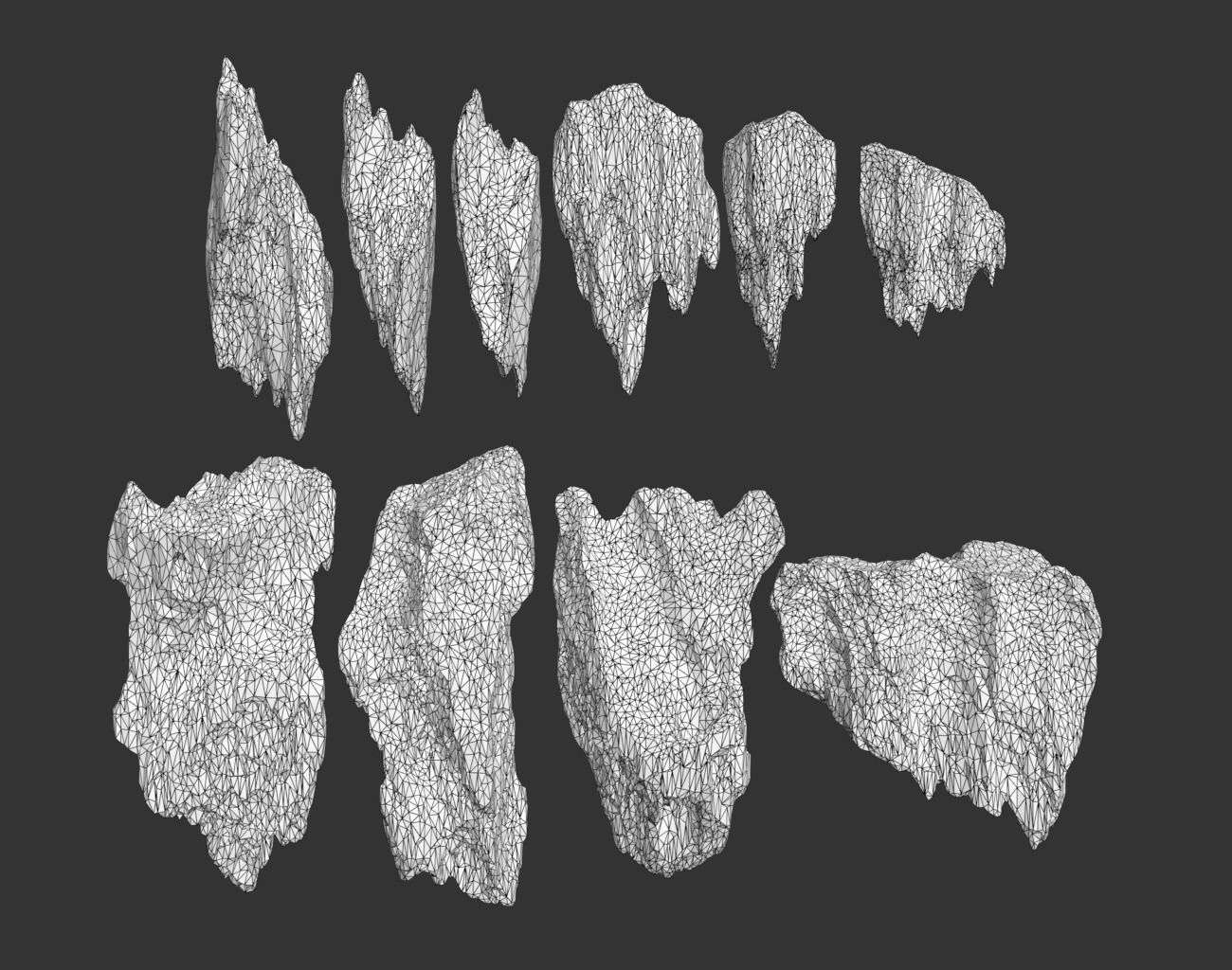 40 Low poly Ice Cave Modulars - 231219 Low-poly 3D model_4