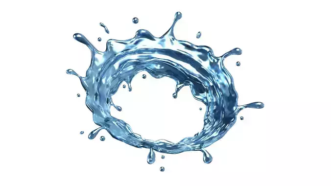 Water Splash 11 3D model