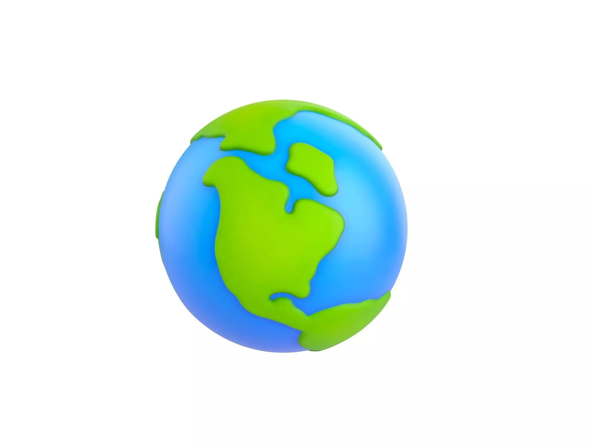 Cartoon Earth 3D model