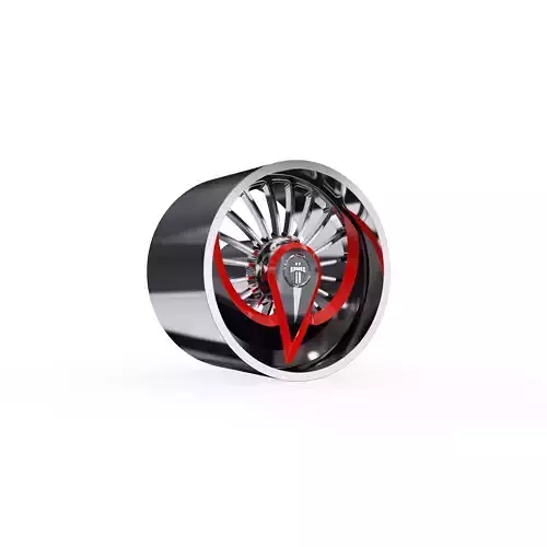 DUB AZZMACKA WHEEL 3D MODEL