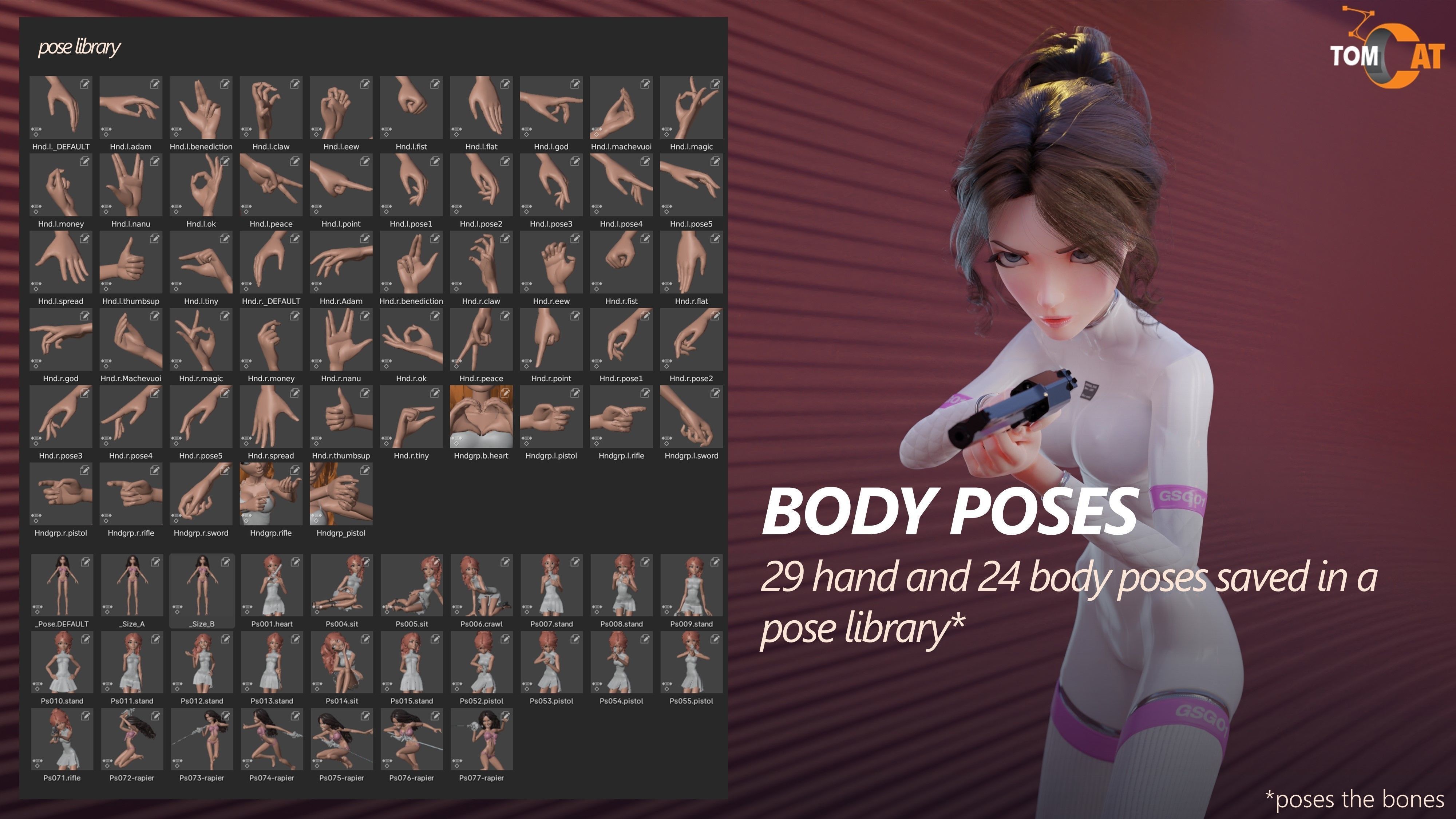 SERAPHIM TROOPER GIRL for Blender Low-poly 3D model_17