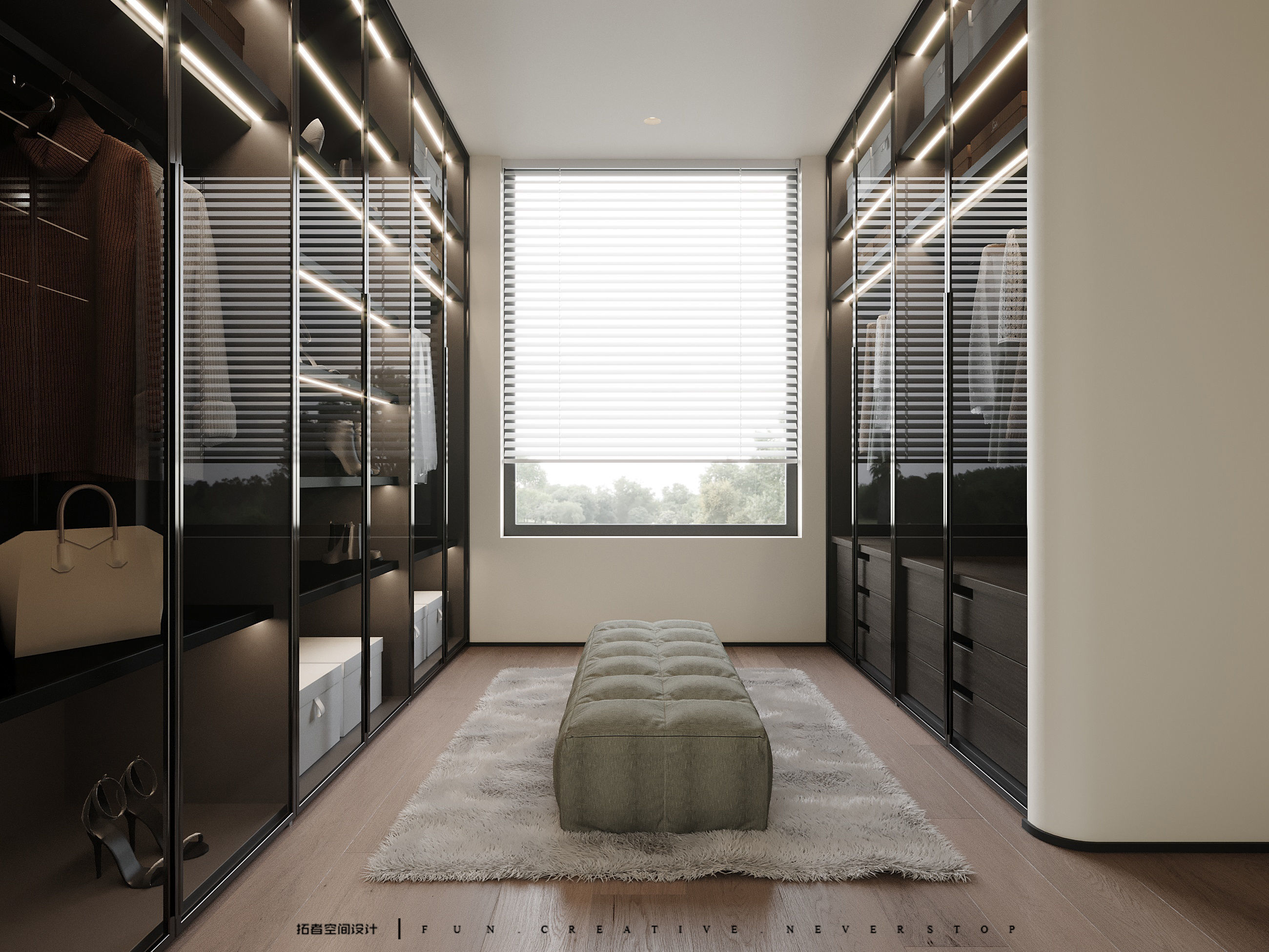 Modern Minimalist Home Interior 3D Model and CAD Drawings 3D model_11