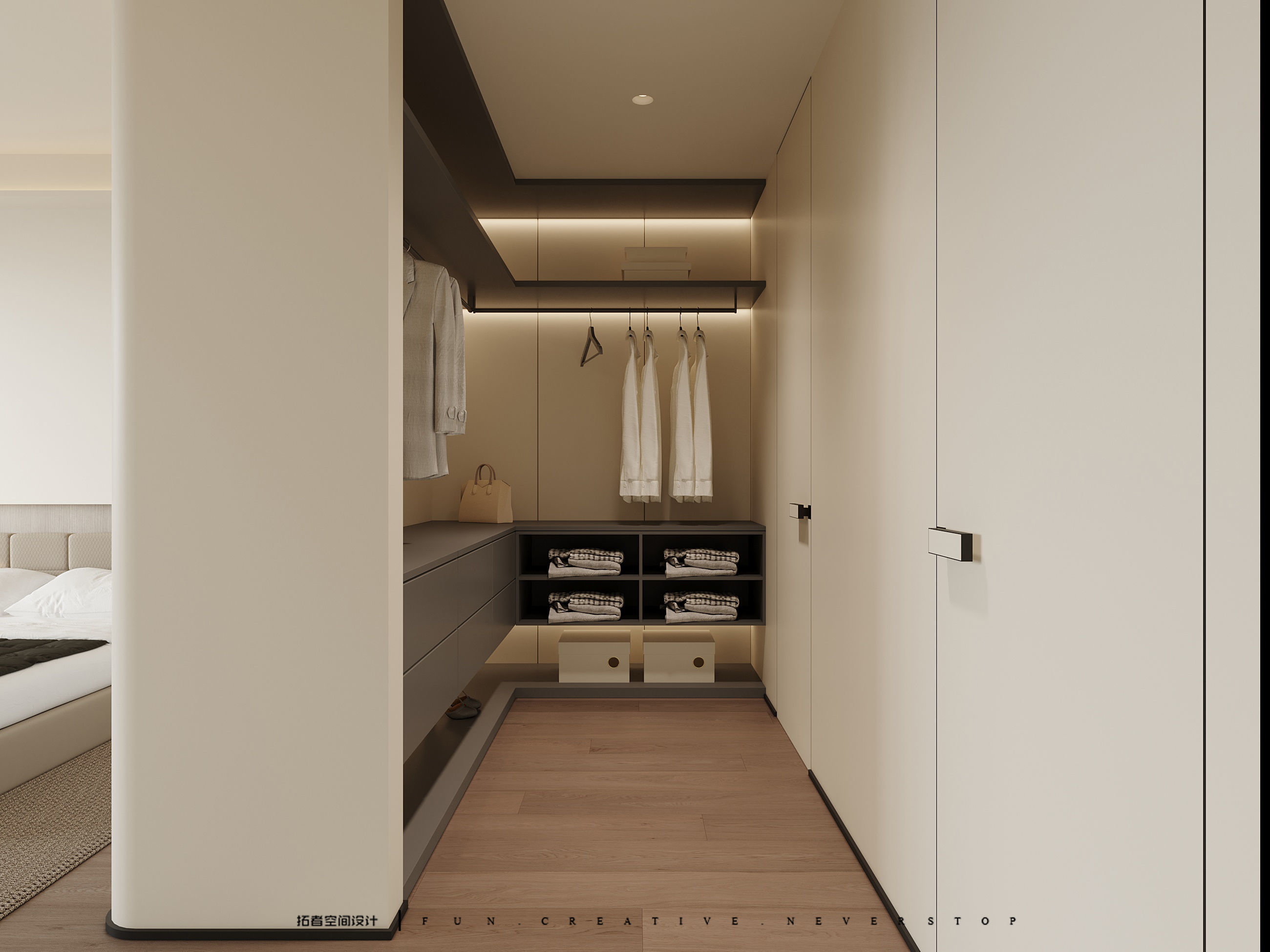 Modern Minimalist Home Interior 3D Model and CAD Drawings 3D model_3