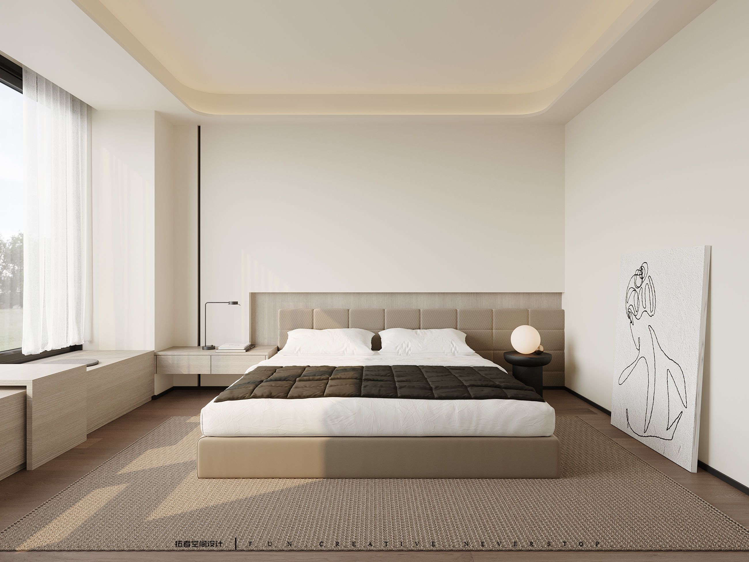 Modern Minimalist Home Interior 3D Model and CAD Drawings 3D model_12