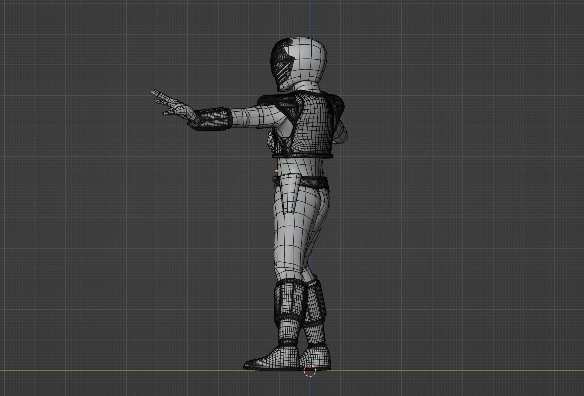 White Ranger - Mighty Morphin Power Rangers 3D model_11