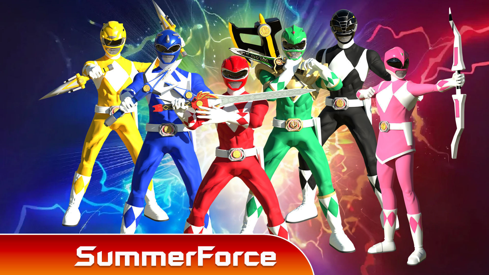 White Ranger - Mighty Morphin Power Rangers 3D model_4