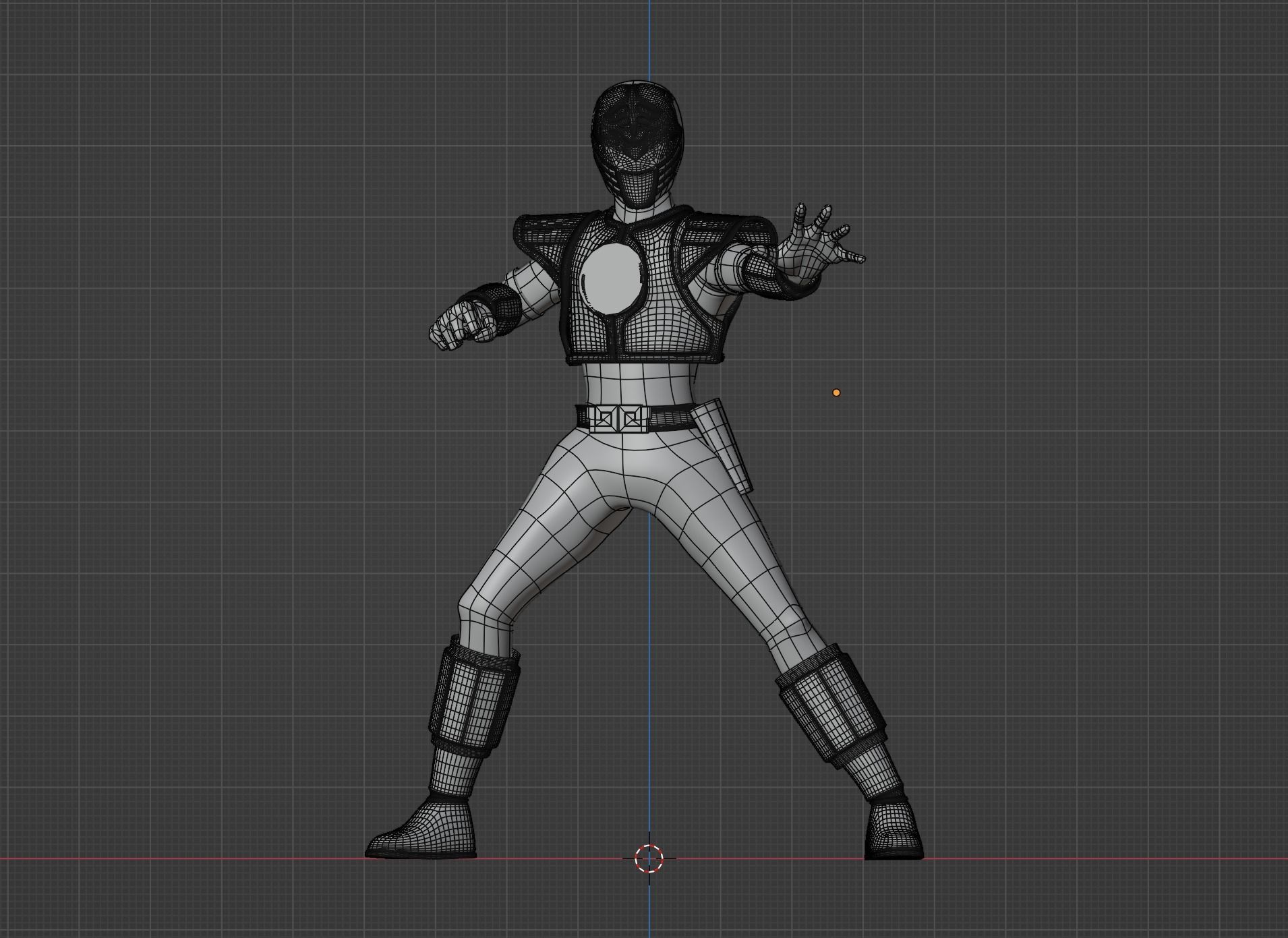White Ranger - Mighty Morphin Power Rangers 3D model_10