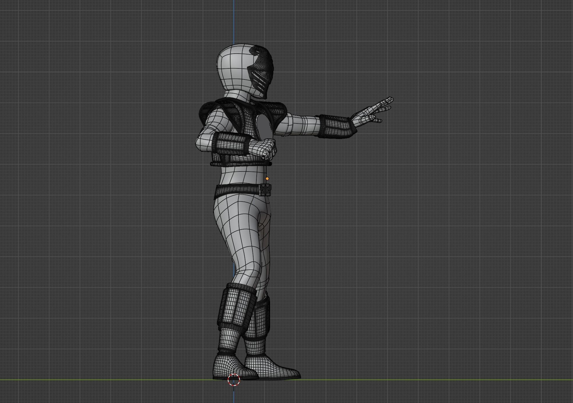 White Ranger - Mighty Morphin Power Rangers 3D model_13
