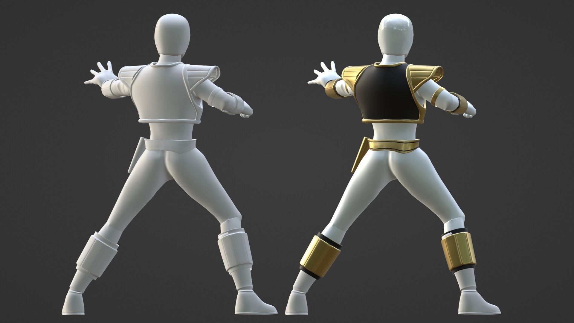 White Ranger - Mighty Morphin Power Rangers 3D model_18