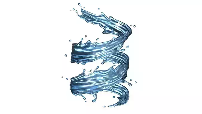 Water Splash 19 3D model