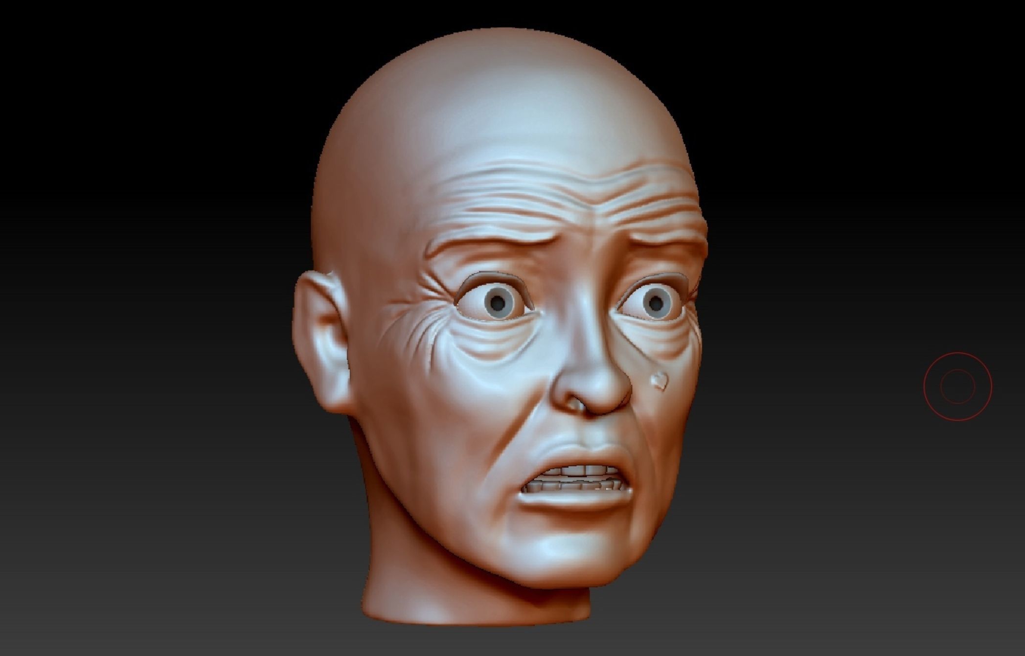 What Ever Happened to Baby Jane 1962   Bette Davis head 3D print model_1