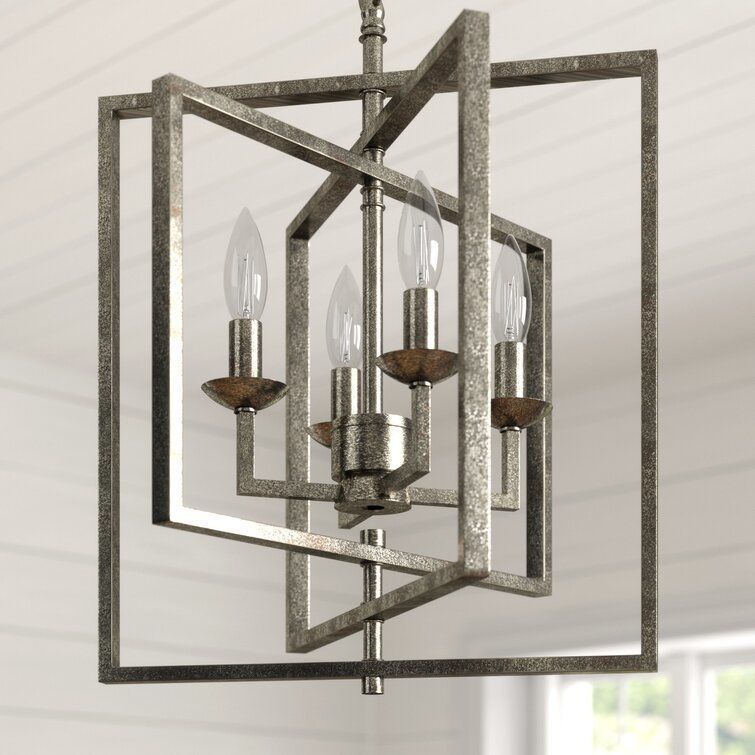 Zoe Light Geometric Chandelier 3D model_4