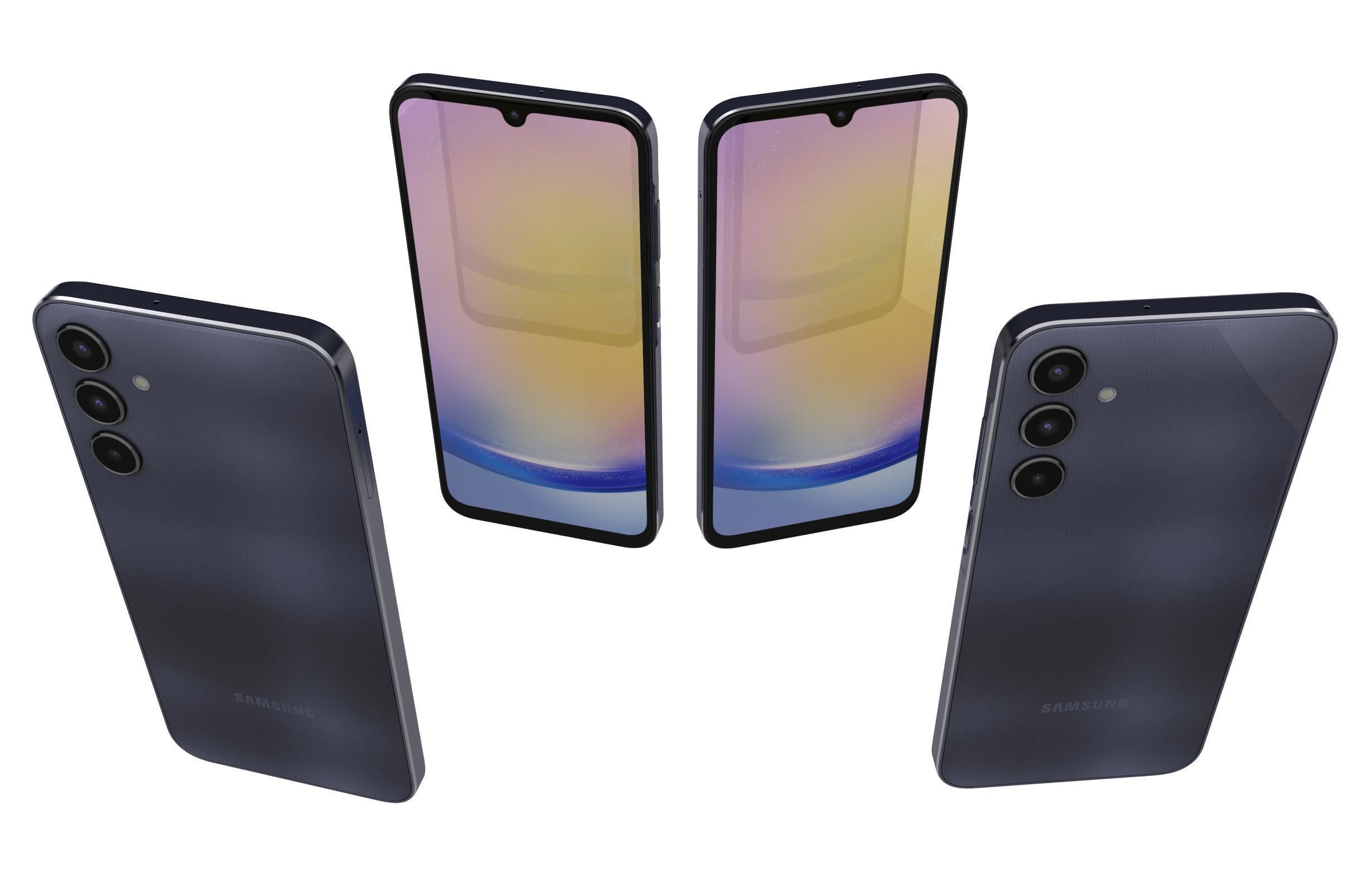 Samsung Galaxy A25 Black 3D model_4