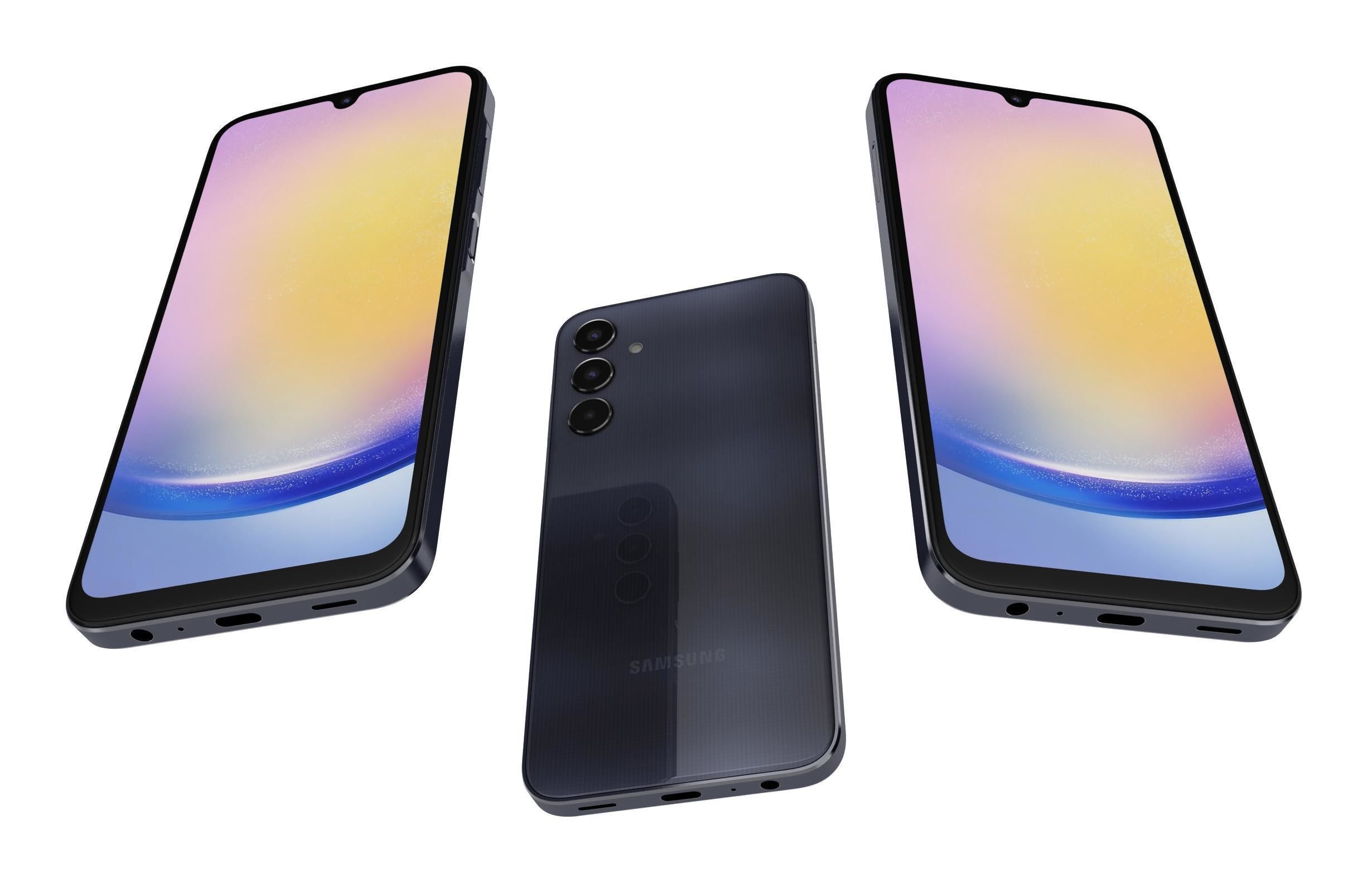 Samsung Galaxy A25 Black 3D model_2